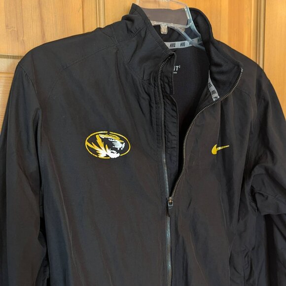Mizzou Tigers Windbreaker Jacket - Black Nike Storm FIT Women's M - Picture 3 of 9